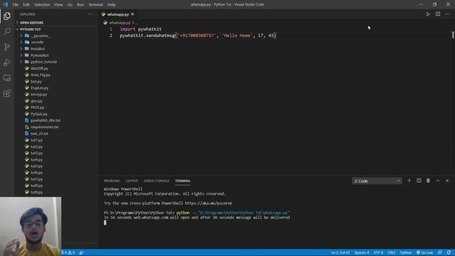 Automate WhatsApp Using Python | Automate WhatsApp in 1 Line of Python Code | WhatsApp Automation смотреть онлайн