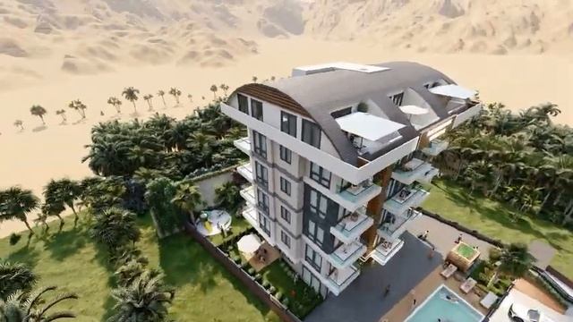 ЖК Edis Morganite Residence, Алания (Паяллар), Турция. Недвижимость с правом получения ВНЖ смотреть онлайн