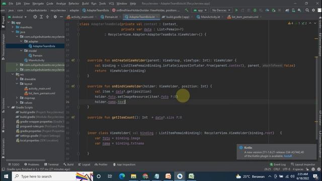 7. RecyclerView Kotlin смотреть онлайн