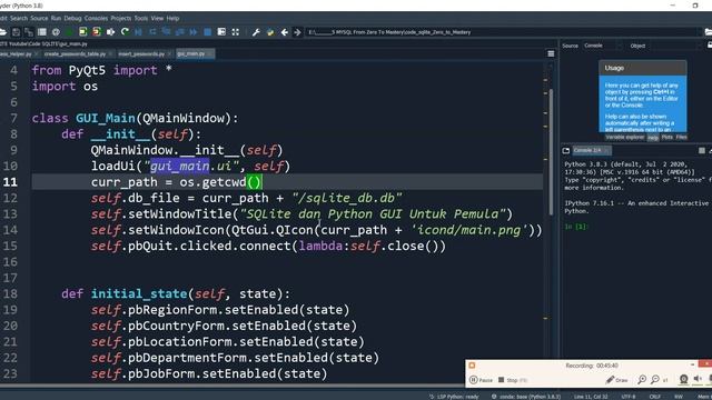 FULL PROJECT: SQLITE dan PYQT (Python GUI) Untuk Pemula: PART 2 смотреть онлайн