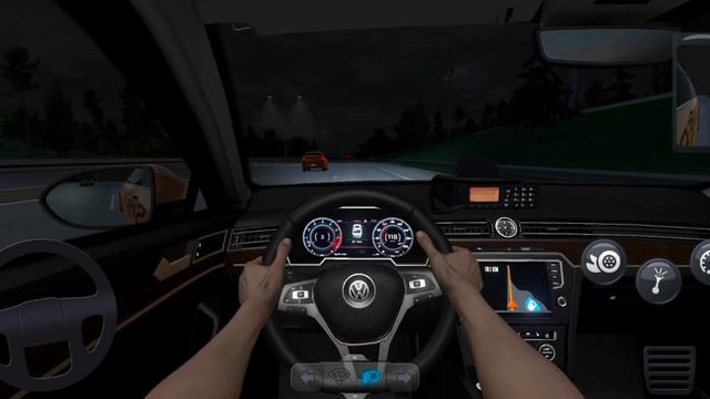 Volkswagen Passat highline 18 | Night driving | Truck simulator | DlC смотреть онлайн