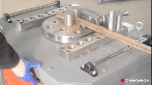 Работа станка Вектор GW-40 для гибки арматуры