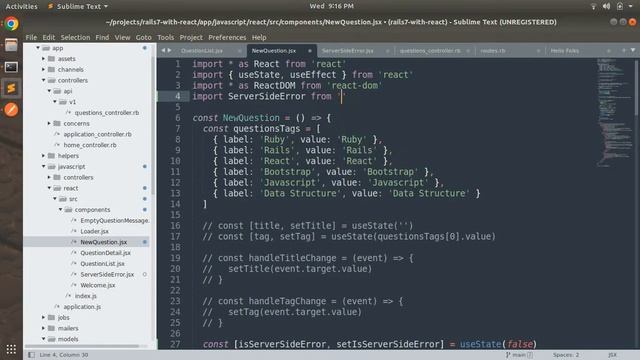 Display Server Sider Errors on React Form смотреть онлайн