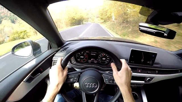 2017 Audi A5 2.0 TDI Convertible S-Line POV Drive on Winding Roads смотреть онлайн