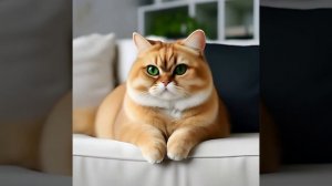 Кот золотая британская шиншилла