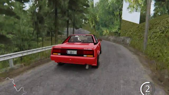 Toyota MR2 | Some action at Shomaru Touge | Assetto Corsa смотреть онлайн
