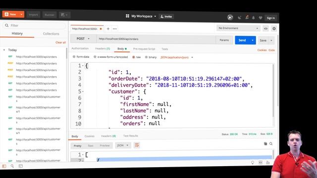 C# CLEAN REST API and more with NET Core 2018 | S3P29 | POST a Order with Customer Relation смотреть онлайн