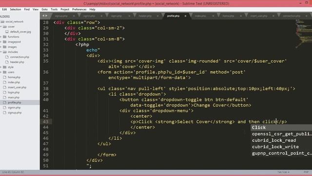 PHP Projects Tutorial 12 - allow user to set and update Cover Photo/Image using PHP & MySQLi смотреть онлайн