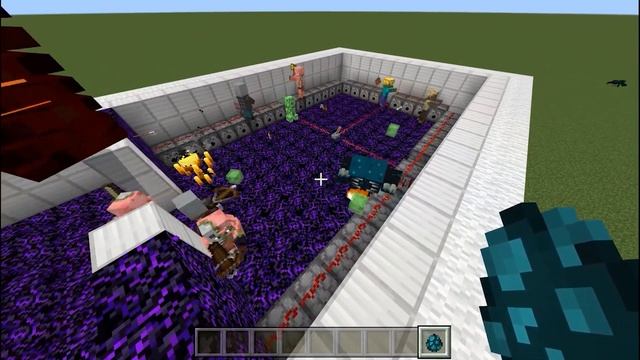 Варден против всех мобов. Minecraft Warden VS all creatures смотреть онлайн