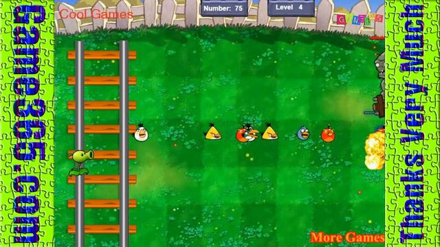 Angry Birds vs Plants vs Zombies - Team Angry Birds vs Gargantuar! смотреть онлайн