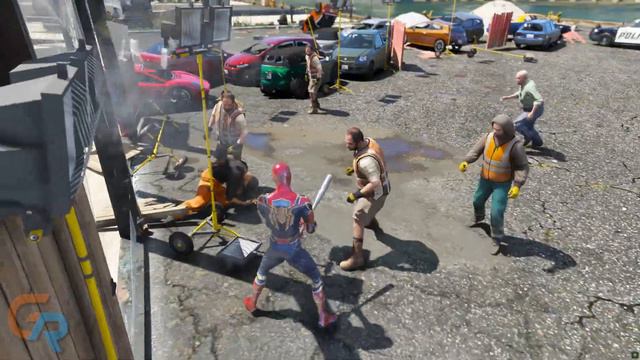 GTA 5 Iron SPIDERMAN Bike Ragdolls Compilation (Euphoria Physics Showcase) Ep 34