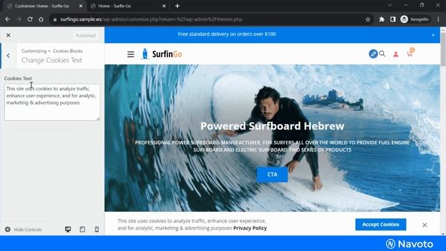 How to add content of cookies popup in wordpress | WordPress | navoto ecommerce #wordpress #navoto смотреть онлайн