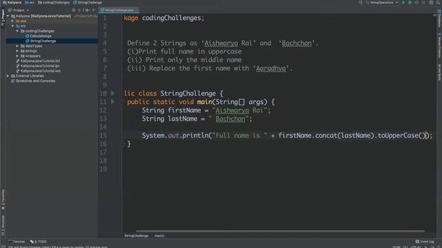 String Concatenation and Replacement | Coding Challenge | Core Java Tutorial | Kaliyona | In Kannad смотреть онлайн