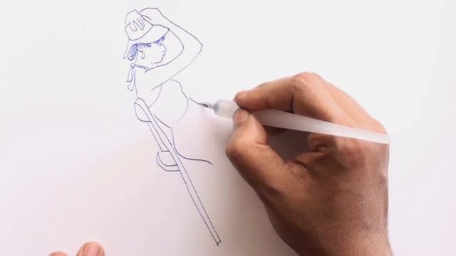 Female Figure Simple line Drawing./ Female Figure Sketch./ Female figure pen drawing./ Body Drawing смотреть онлайн