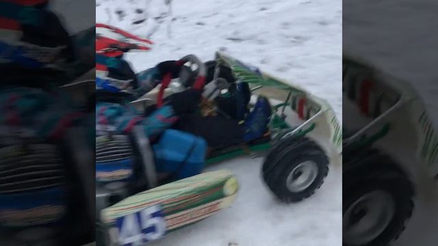 Зимний картинг. Тренировка на льду озера «Комсомольское», в Дербышках.K.J.K. Выпуск 22. смотреть онлайн