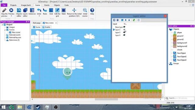 [ Tutorial 13 Gdevelop 4] How to set parallax scrolling смотреть онлайн