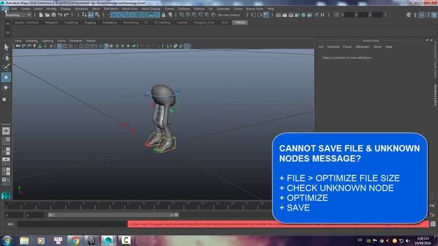 Unknown nodes message and can not save file смотреть онлайн