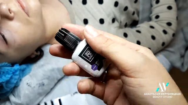 Наращивание ресниц в студии красоты Анастасии Вертилецкой.