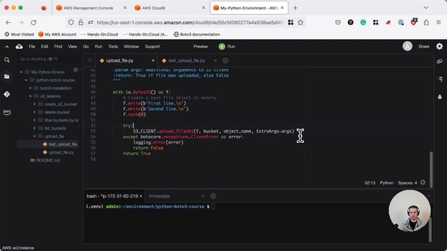 Boto3 Tutorial - Upload files to S3 bucket смотреть онлайн