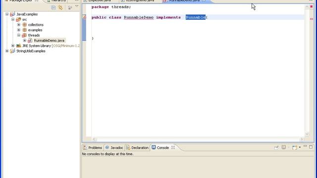 creating thread by implementing Runnable смотреть онлайн