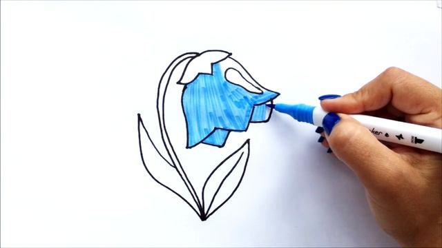 How to draw a bell Как нарисовать колокольчик | сурет салу Қоңырау смотреть онлайн