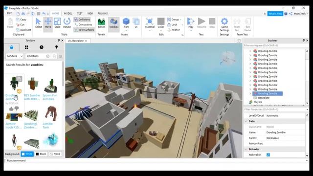 How to make a shooting game in ROBLOX | Without Code | Zombie Shooting Game | смотреть онлайн