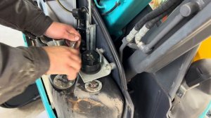 Замена масла на Kubota RX153