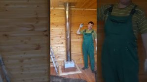 Переход с кирпичного дымохода на сэндвич