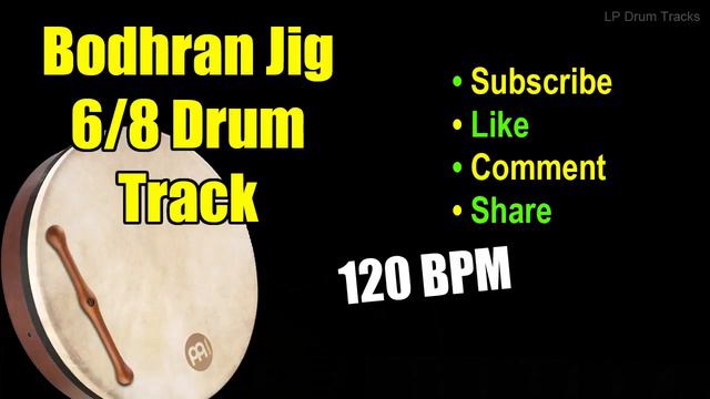 Bodhran Irish Celtic Jig Drum Track- 120 Bpm Drum Track смотреть онлайн