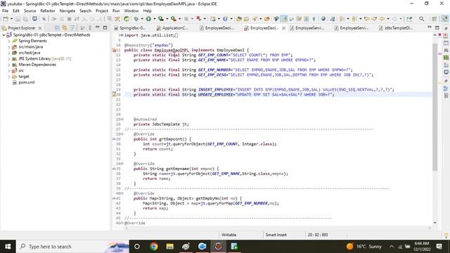 Spring jdbc class 6 смотреть онлайн