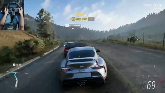 Toyota GR SUPRA vs Mitsubishi STARION ESI-R | Forza Horizon 5 ( PXN V9 Steering Wheel ) Gameplay смотреть онлайн