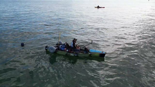PRO ANGLER 360 DRONE FOOTAGE HARLEY KAYAK ANGLER proanglerkayakfishing смотреть онлайн
