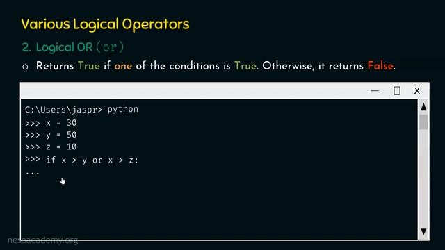 Logical Operators in Python смотреть онлайн