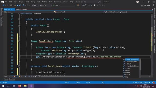 Zoom In  Zoom Out Image in PictureBox  C Windows Form