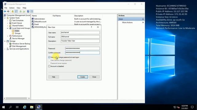 How to add new user in windows server 2019 | Adding Administrator User in Windows Server смотреть онлайн