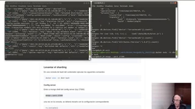Implementación de un cluster con sharding y replicación en mongodb смотреть онлайн