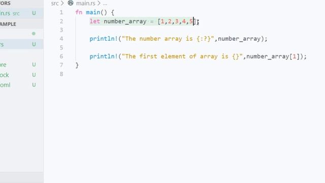 05 Array Data Type Rust Language смотреть онлайн