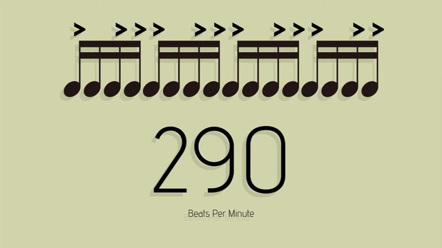 BPM = 290　メトロノーム - metronome - 16分 アクセント3-3 смотреть онлайн