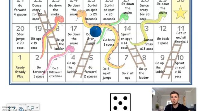 Mr Smith's PE game 'Activity Snakes and Ladders' - 24.4.20 смотреть онлайн