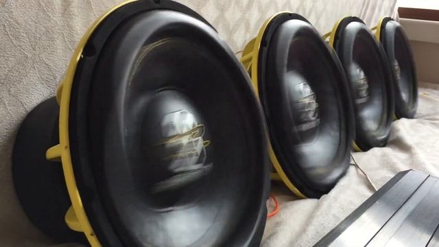 4 GROUND ZERO GZHW 12 X SPL D1 Subwoofer free air playing смотреть онлайн
