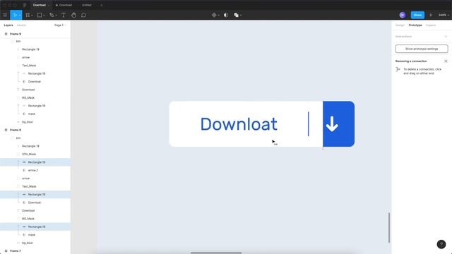 Анимация дизайна кнопки в Figma с помощью Smart Animate смотреть онлайн