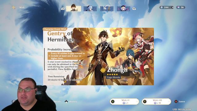 Genshin Impact! Surprise Blessings Of The Welkin Moon Giveaway! Wishing For Zhongli & Ganyu!!!! смотреть онлайн