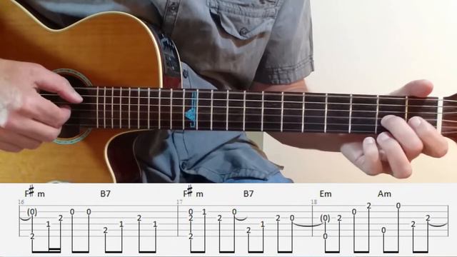 Here, There And Everywhere - Beatles - Fingerstyle Guitar with tabs смотреть онлайн