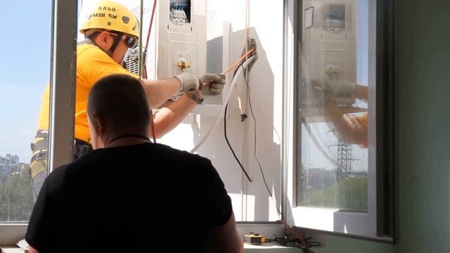 Монтаж наружного блока кондиционера Воронеж смотреть онлайн