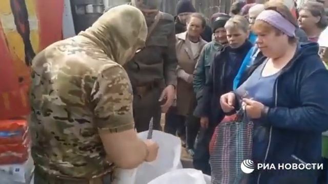 Гуманитарная помощь в Изюмском районе, Харьковской области смотреть онлайн