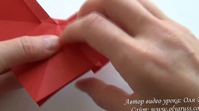 Как сделать бант из бумаги Оригами смотреть онлайн