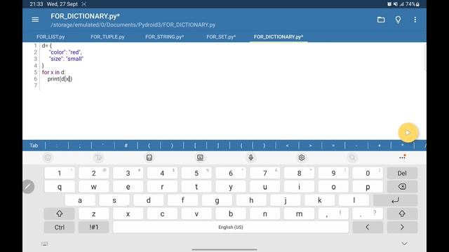 PYTHON TUTORIAL-DICTIONARY ITERATION BY "FOR LOOP"-ITERATING/LOOPING IN DICTIONARY (ITERABLE OBJECT смотреть онлайн