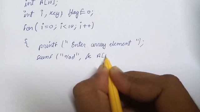 Program to find the key in array смотреть онлайн