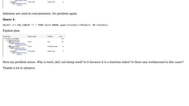 Oracle concatenation of queries and function index usage смотреть онлайн