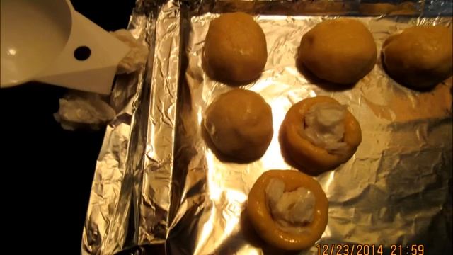 Печенье на Новый год - ПЕРСИКИ - рецепт вкусного печенья, украшение стола и угощение смотреть онлайн